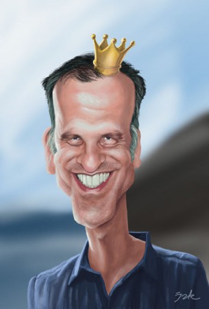 Caricature offerte en cadeau à mon ami KingDag.Peinture numérique.