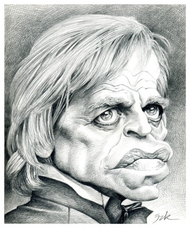 Klaus Kinski - Crayon sur papier.