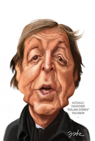 Paul Mc Cartney - Peinture numérique.