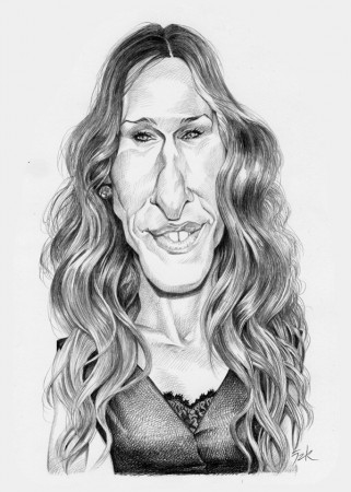 Sarah Jessica Parker - Crayon sur papier.