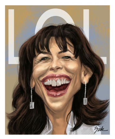 Sophie Marceau -  Peinture numérique.